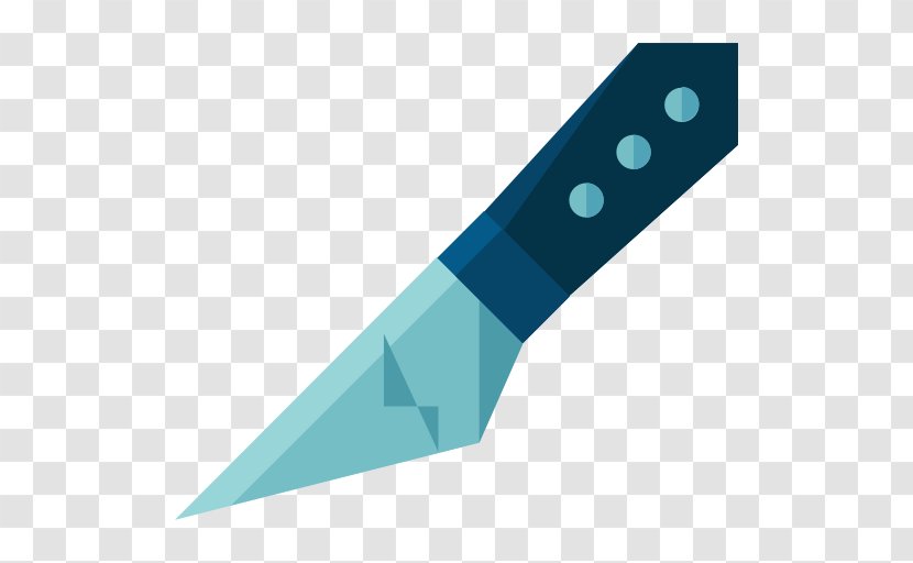 Knife Icon - Aqua - A Sharp Transparent PNG