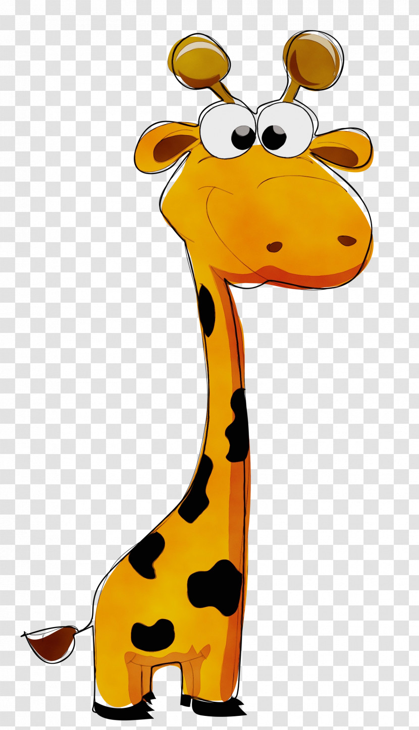 Giraffe Cartoon Animal Figurine Pattern Giraffids Transparent PNG