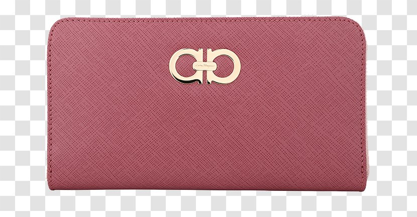Wallet Coin Purse Brand - Rectangle - Ferragamo Pink Leather Zipper Long Transparent PNG
