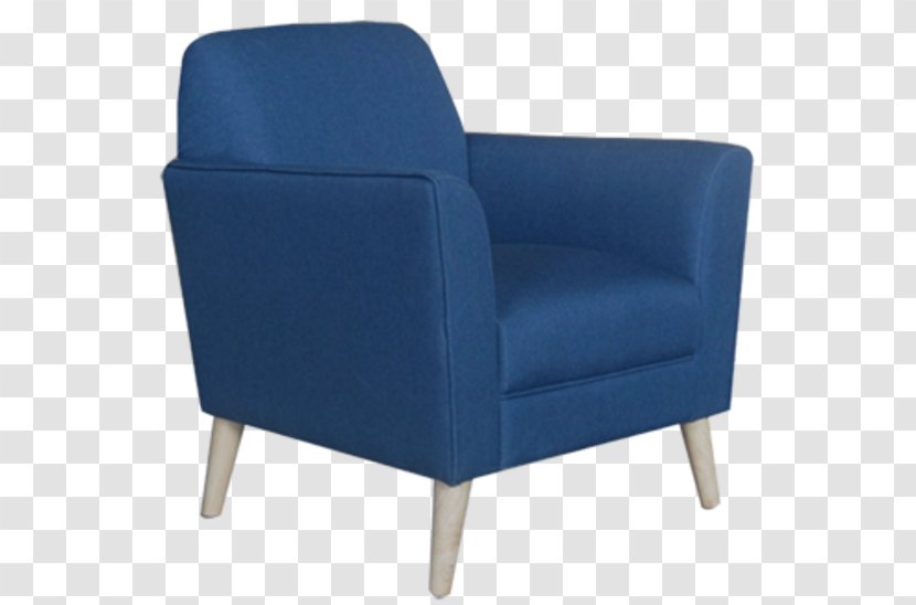 Club Chair Furniture Couch Wing - Cobalt Blue Transparent PNG