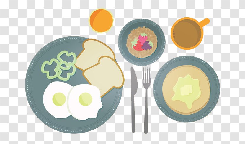Breakfast Cereal Pancake Toast - Food - Illustrations Transparent PNG