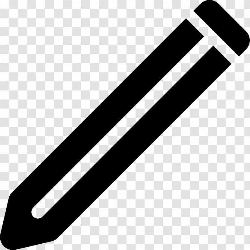 Vector Graphics Pencil Symbol - Black And White Transparent PNG