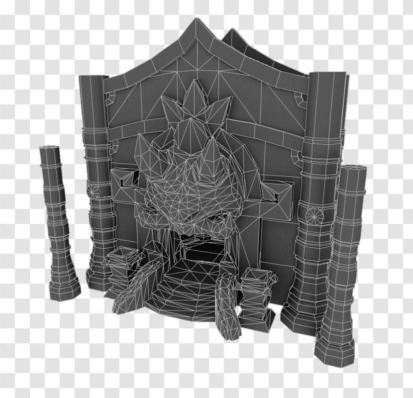 Low Poly Building 3D Modeling ClassDojo - Video Game - Beautifully Hand Painted Architectural Monuments Transparent PNG