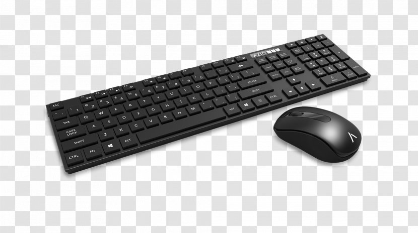 Computer Keyboard Mouse Wireless AZIO Corporation MK HUE BLACK - Laptop Replacement Transparent PNG