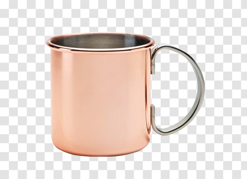 Mint Julep Moscow Mule Mug Copper Table-glass - Cutlery Transparent PNG