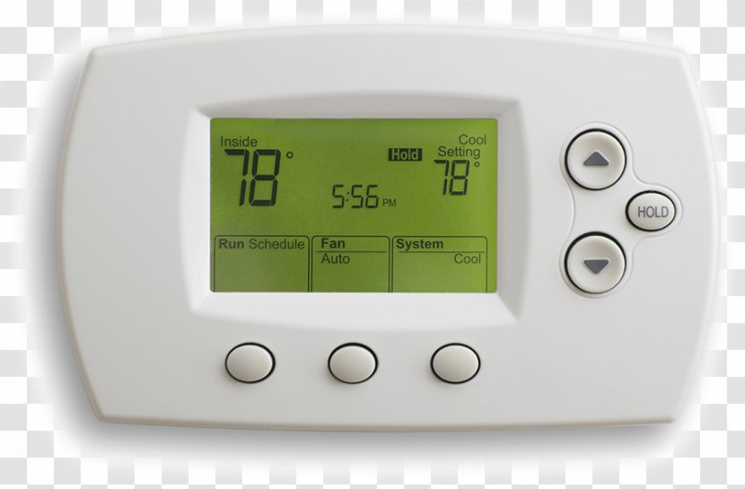 Programmable Thermostat HVAC Air Conditioning Smart - Electronics - Save Energy Transparent PNG