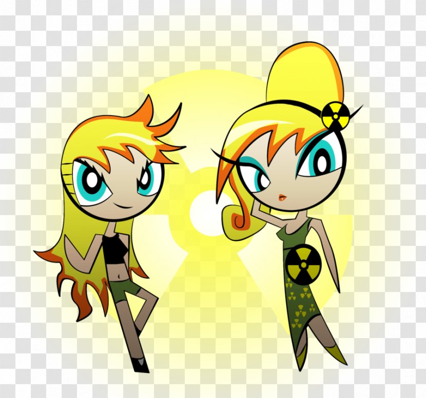 Yellow Comics Blue Clip Art - Flower - Johnny Test Transparent PNG