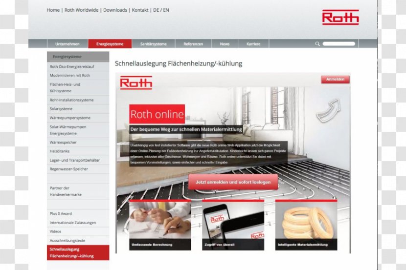 Web Browser Flächenheizung Underfloor Heating Computer Program - Aquatherm Gmbh Transparent PNG