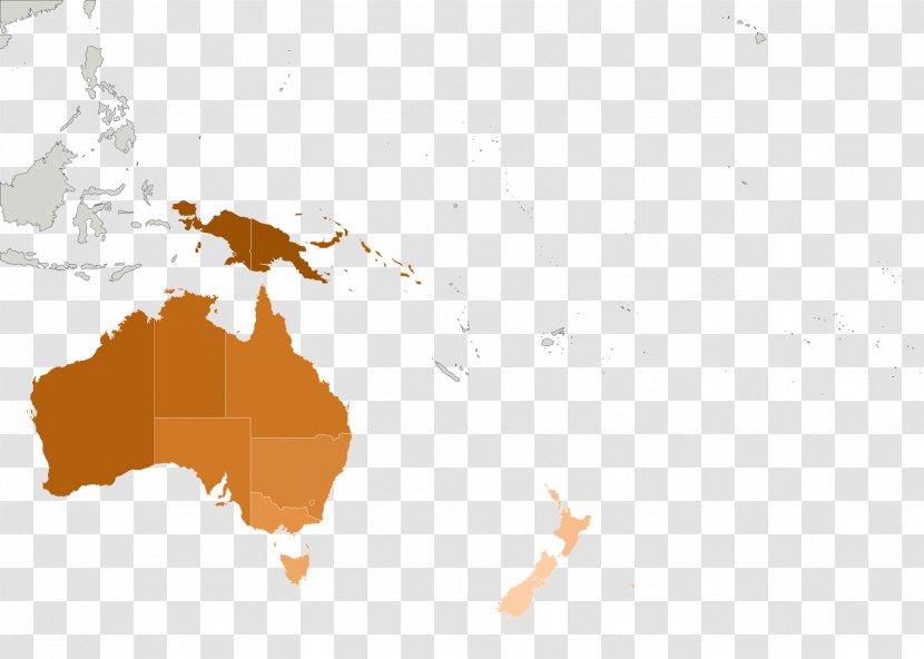 Oceania Map - Sky Transparent PNG