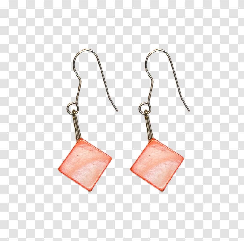 Earring Silver Rectangle - Mua Transparent PNG