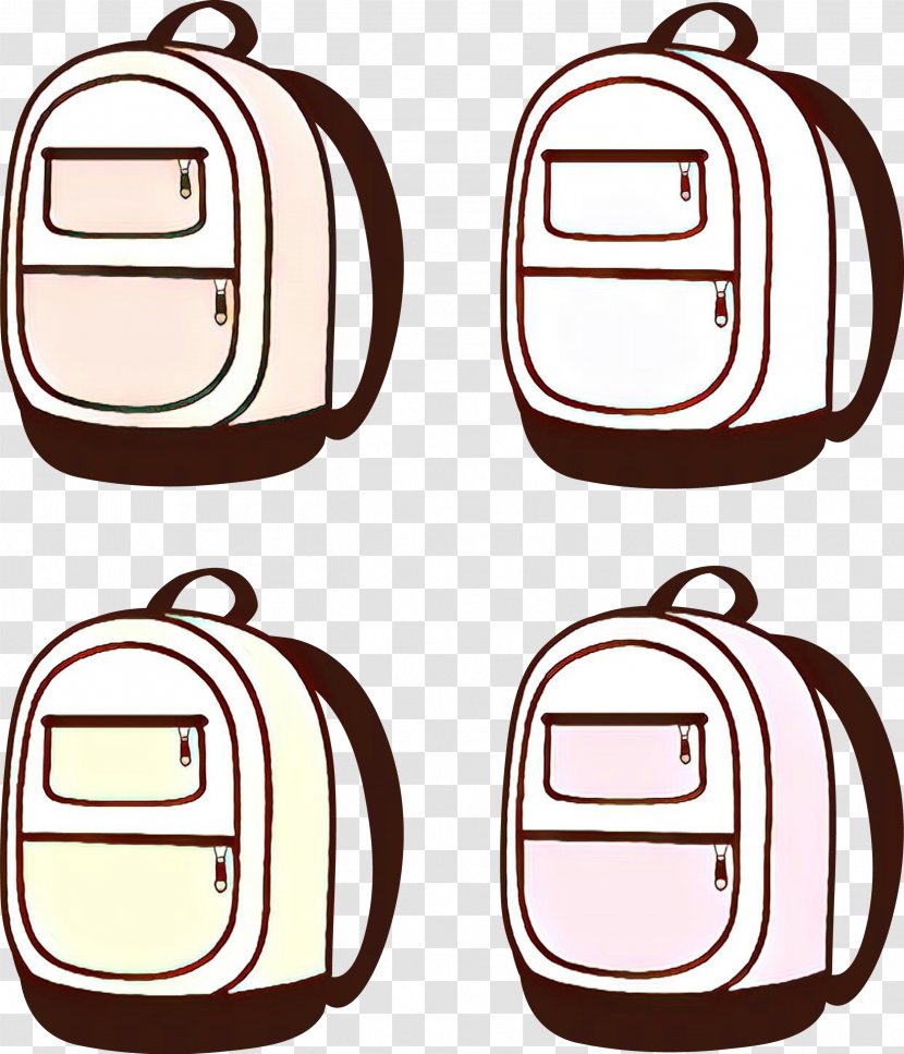 Bag Clip Art Beige Luggage And Bags - Cartoon Transparent PNG