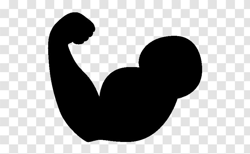 Biceps Muscle Arm Clip Art - Silhouette - Strong Transparent PNG