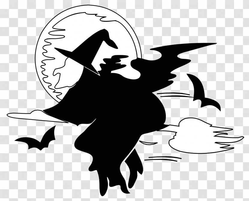 Bat Witchcraft Clip Art - Joint - Black And White Halloween Images Transparent PNG