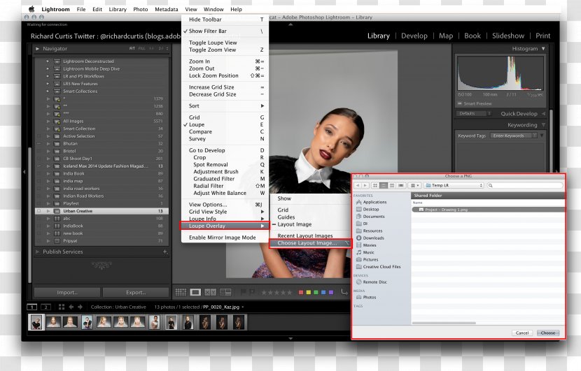 Adobe Lightroom Screenshot Computer Software - Menu - Loupe Transparent PNG