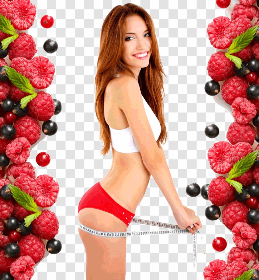 Strawberry Weight Loss Diet Woman Food - Frame Transparent PNG