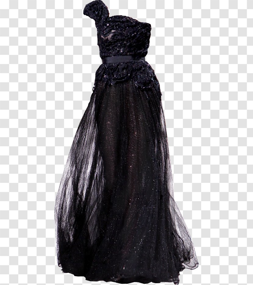 Little Black Dress Shoulder Gown M - Day Transparent PNG