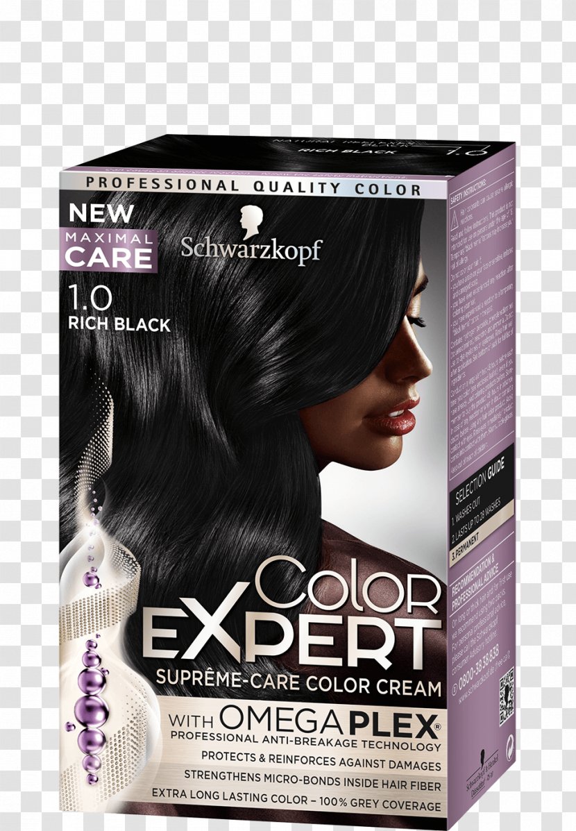 Hair Coloring Black Purple Schwarzkopf Transparent PNG