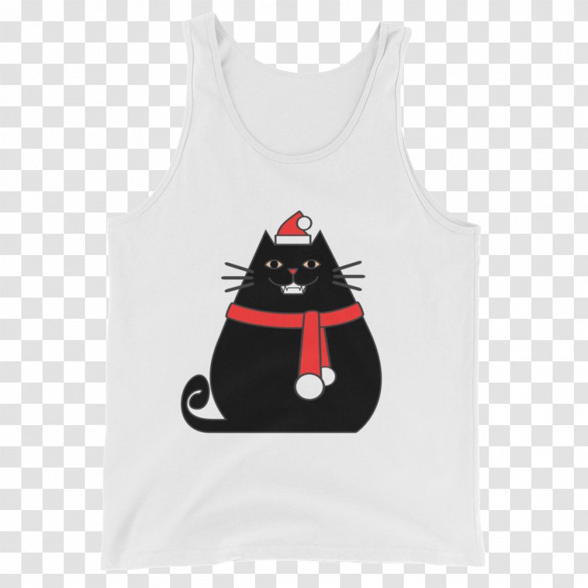 T-shirt Gilets Sleeveless Shirt Christmas Ornament - Sleeve - White Tank Top Transparent PNG