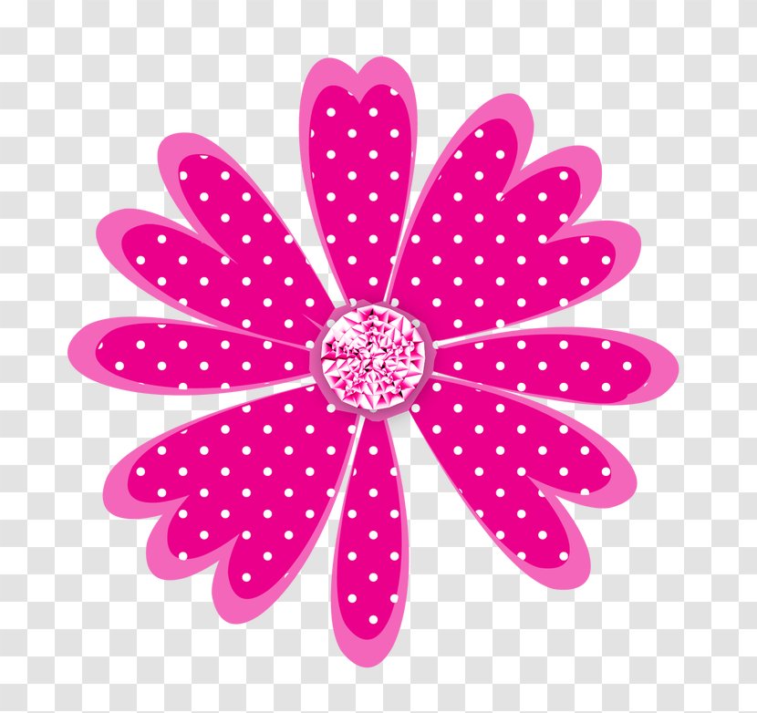 Clip Art - Flower - Pink Daisy Transparent PNG