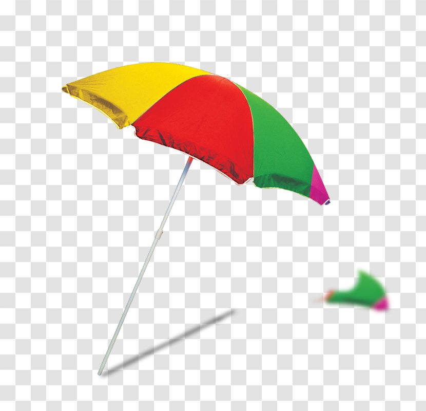 Sun Umbrella - Green - Yellow Transparent PNG