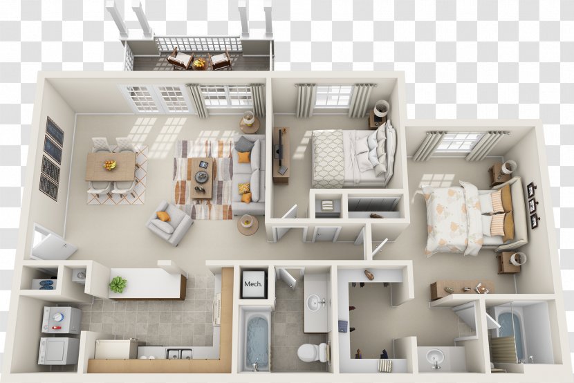 Miramar Westminster Floor Plan Northfield Commons Apartments - Apartment Transparent PNG
