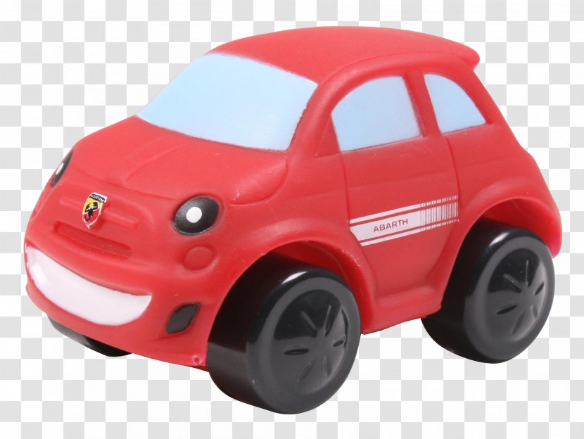 Model Car Red Fiat 500 Door - Toy Transparent PNG