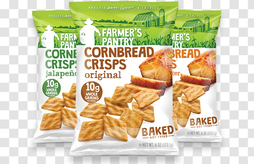 Cornbread Junk Food Potato Chip Snack - Meal Transparent PNG