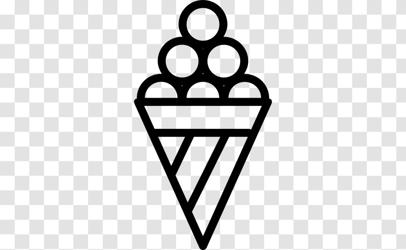 Ice Cream Cones Waffle - Drawing Line Transparent PNG