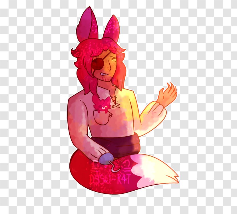 Cartoon Pink M Legendary Creature - Magenta - Foxy Transparent PNG