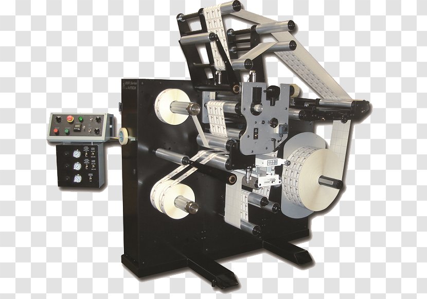 Roll Slitting Material-handling Equipment Printing Machine - Tool - Offset Transparent PNG