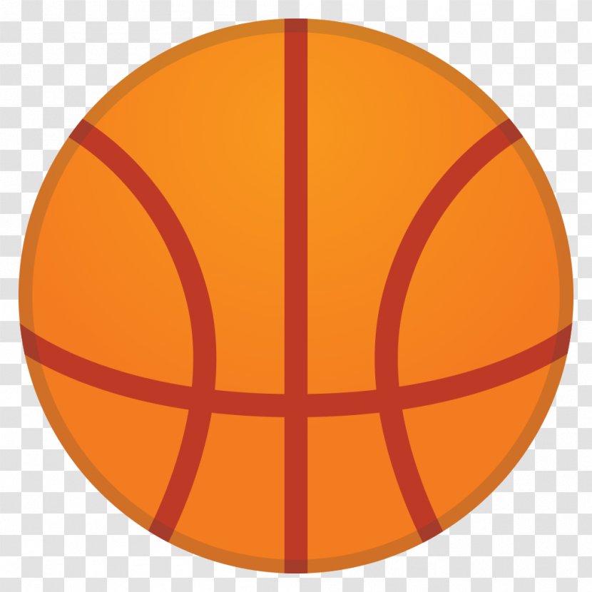 Basketball Emoji - Orange Transparent PNG
