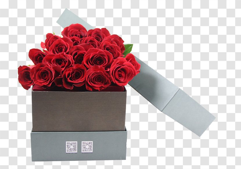 Cut Flowers Rose Flower Bouquet Gift - Red Floating Material Transparent PNG