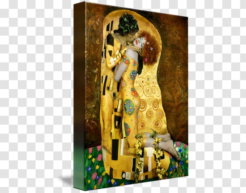 The Kiss Painting Art Canvas - Gustav Klimt Transparent PNG