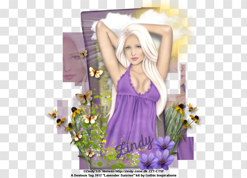 Floral Design Fairy Lilac Angel M - Purple Transparent PNG