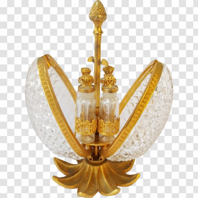 Brass Bronze Crystal Glass Perfume - PARFUME Transparent PNG
