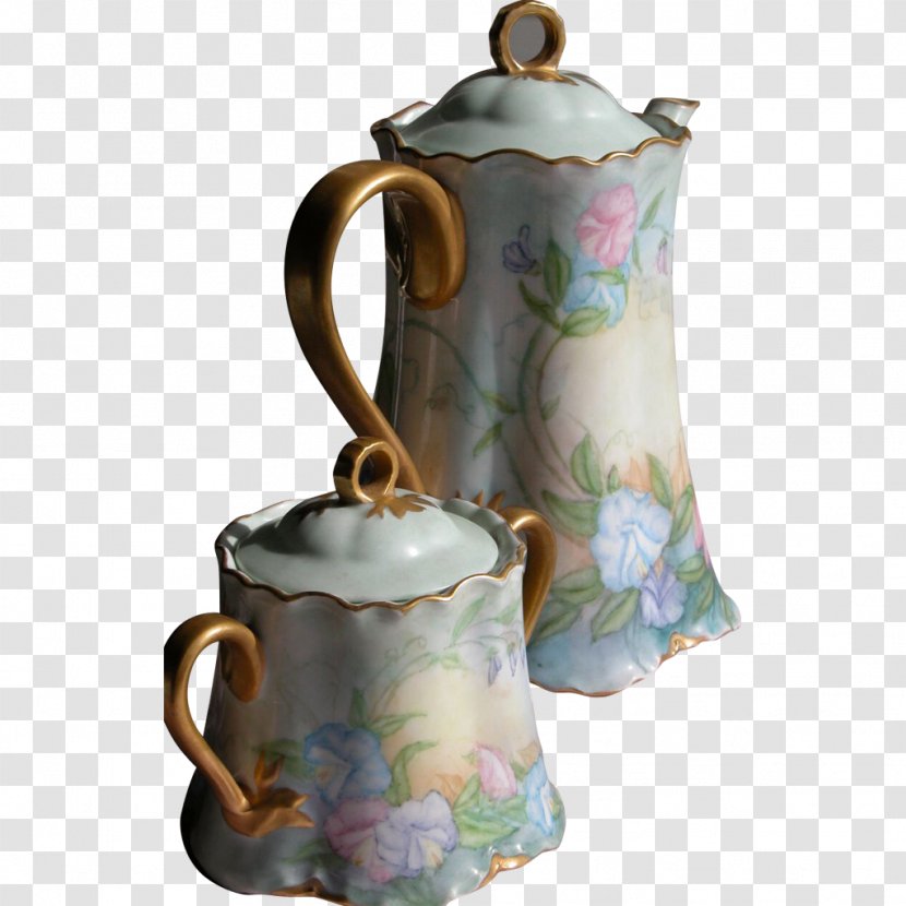 Jug Mug Ceramic Porcelain Decorative Arts - Kitchen - Hand Painted Teapot Transparent PNG