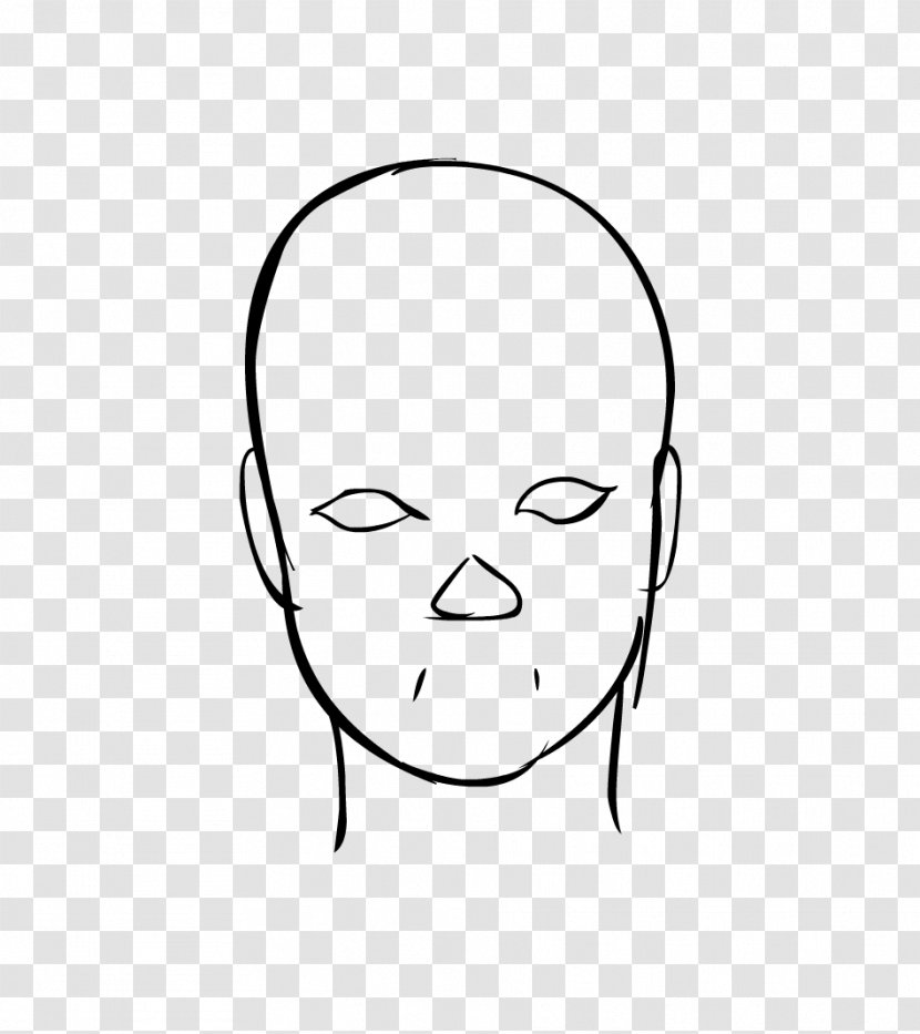 Drawing Face Cheek Facial Expression Head - Frame - Narasimha Transparent PNG