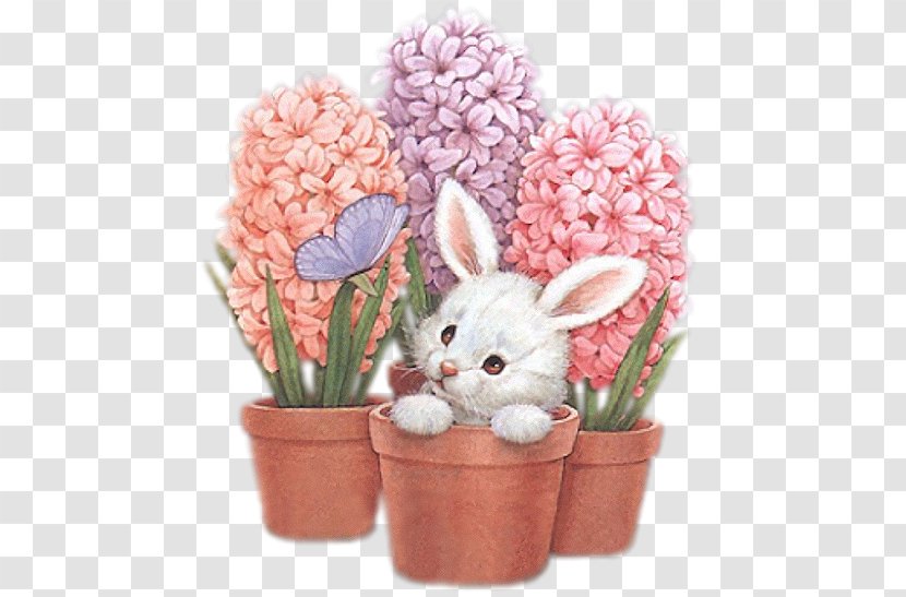 Easter Bunny Child - Flower Transparent PNG