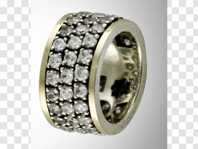 Silver Wedding Ring Jewellery Diamond - Rings Transparent PNG