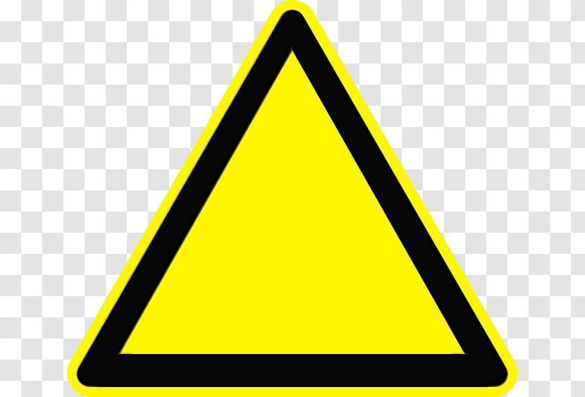 Warning Sign Triangle - Hazard - Signage Yellow Transparent PNG