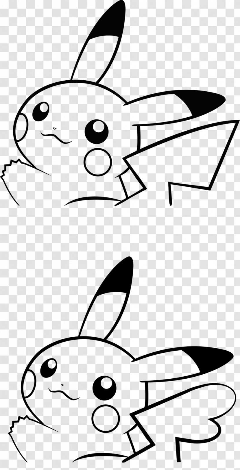 Pikachu Black And White Pokemon & Ash Ketchum Clip Art Transparent PNG