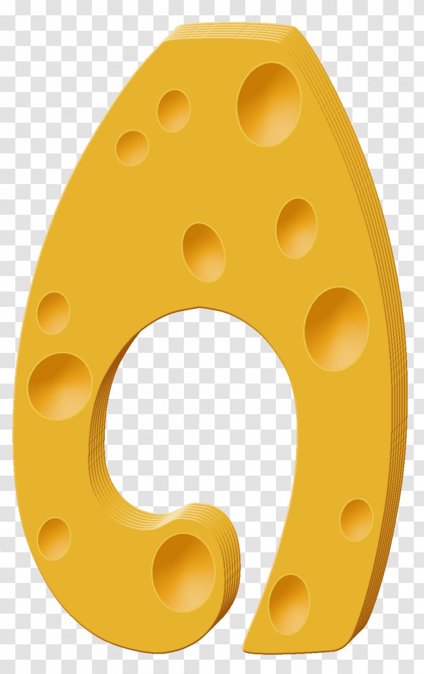 Circle Font - Yellow - 13 Transparent PNG