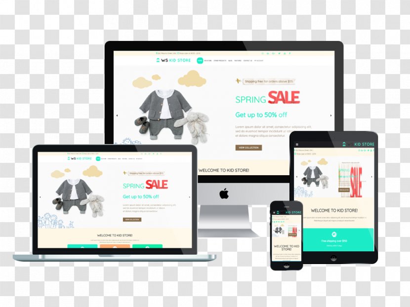 Responsive Web Design WooCommerce WordPress Theme Plug-in - Media Transparent PNG