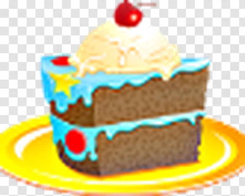 Ice Cream Cake Birthday Chocolate Brownie - Toppings Transparent PNG