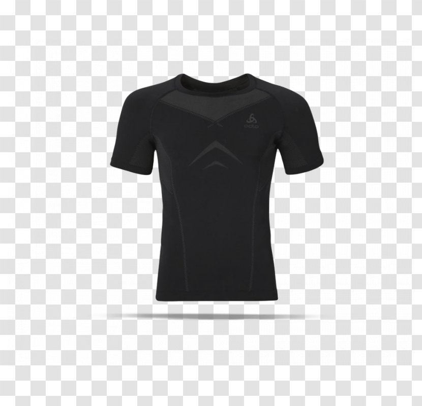 T-shirt Shoulder Sleeve Black M - Crew Neck Transparent PNG
