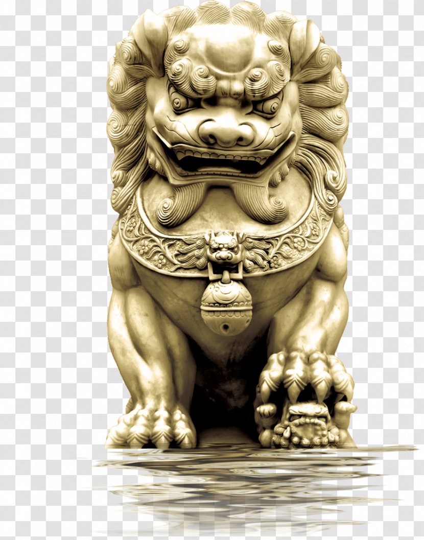 China Chinese Guardian Lions Budaya Tionghoa Statue - Lion Transparent PNG