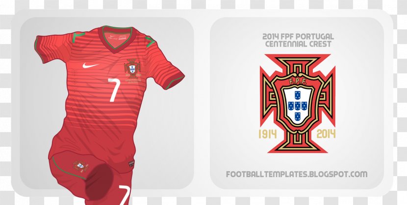 Jersey Portugal National Football Team Portuguese Federation T-shirt 2014 FIFA World Cup - Clothing Transparent PNG