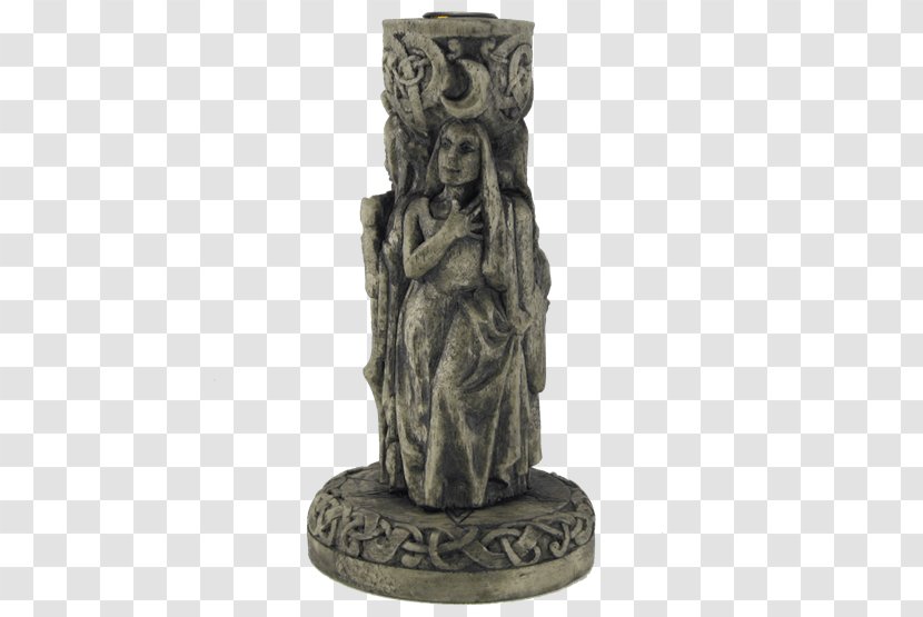 Statue Candlestick Wicca Goddess - Earth - Triple Transparent PNG