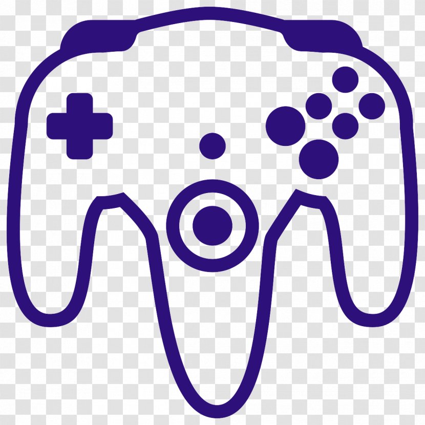 Nintendo 64 Controller Game Controllers Video Games - Purple Transparent PNG