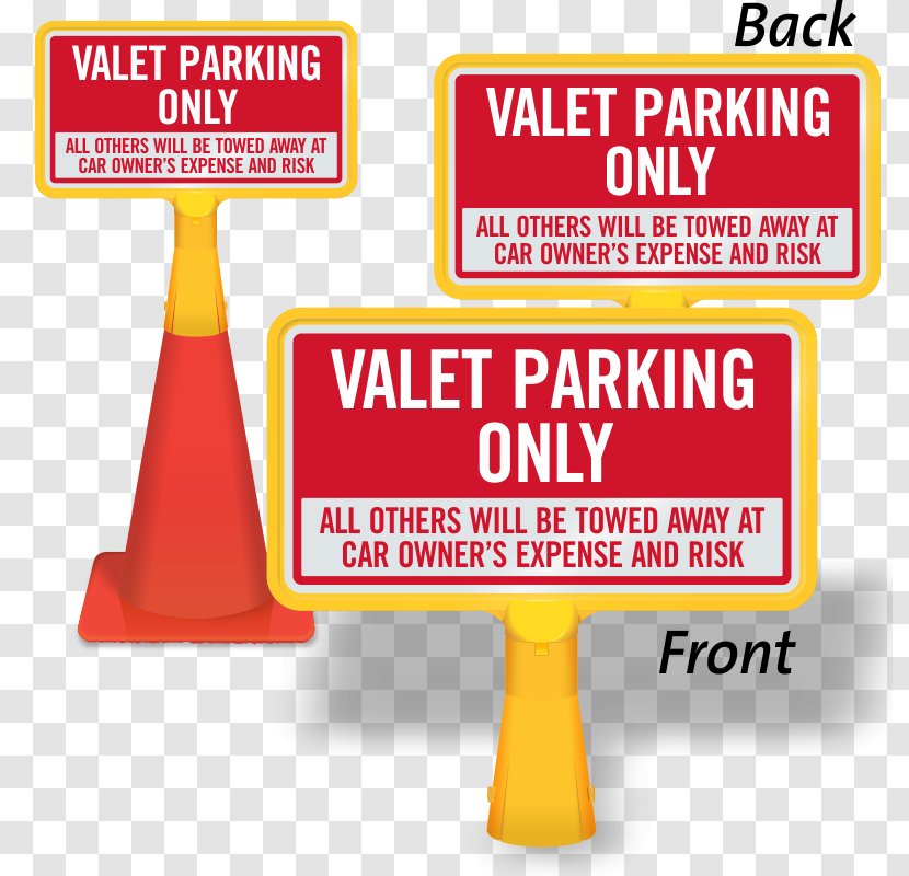Valet Parking Traffic Sign Gratis - Advertising Transparent PNG